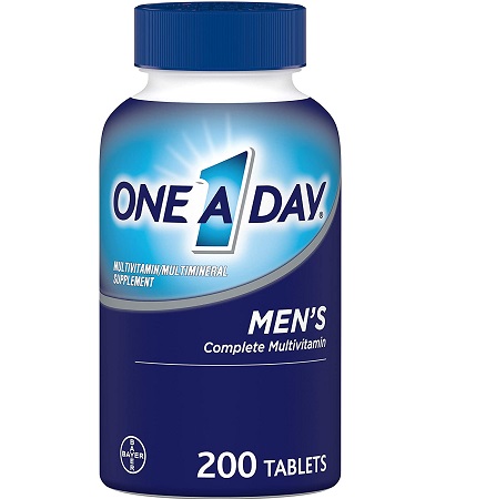 One A Day Men’s Multivitamin, Supplement with Vitamin A, Vitamin C, Vitamin D, Vitamin E and Zinc for Immune Health Support, B12, Calcium & more, 200 count, only $7.97