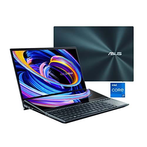 ASUS ZenBook Pro Duo 15 OLED UX582 Laptop, 15.6” OLED 4K Touch Display, i7-12700H, 16GB, 1TB, GeForce RTX 3060, ScreenPad Plus, Windows 11 Home, Celestial Blue, UX582ZM-AS76T, Now Only $1,849.99