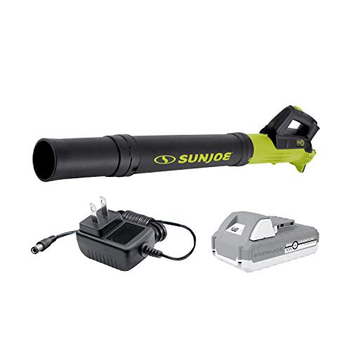 Sun Joe 24V-TB-LTE-P1 24-Volt iON+ Jet Blower Cordless Compact Turbine Leaf Blower 100-MPH, Promotional Kit (w/ 2.0-Ah Battery and Charger), Now Only $25.73