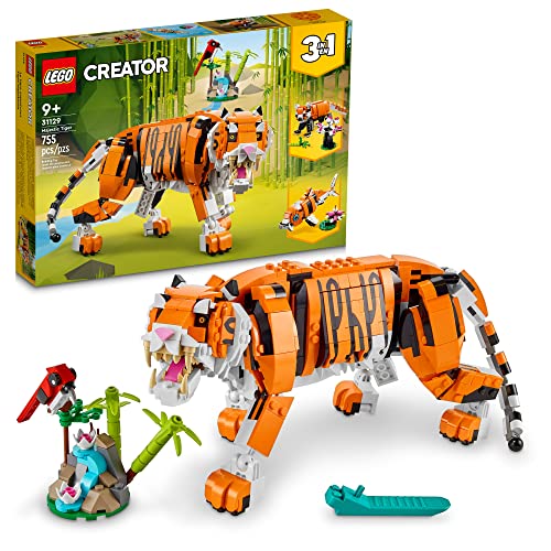 LEGO Creator 3in1 Majestic Tiger 31129 Building Kit; Animal Toys for Kids, Featuring a Tiger, Panda and Koi Fish; Creative Gifts for Kids Aged 9+ Who Love Imaginative Play Only $39.99