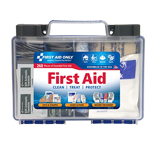 First Aid Only 260 Piece All-Purpose First Aid Kit, OSHA Compliant,  Now Only $13.58