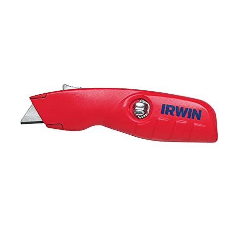 IRWIN Utility Knife, Self-Retracting for Safety (2088600) , Red, List Price is $10.14, Now Only $3.98, You Save $6.16 (61%)