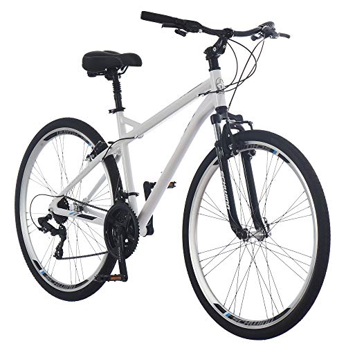 Schwinn Network 3.0 Mens Hybrid Bike, 700c Wheels, 21-Speed, 18-Inch Frame, Alloy Linear Pull Brakes, White, List Price is $559.99, Now Only $209.02, You Save $350.97 (63%)
