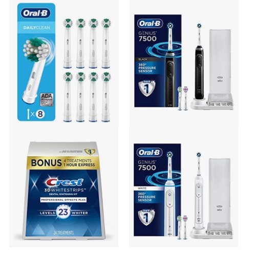 金盒特價還在！Amazon精選 Oral-B電動牙刷和Crest 牙齒美白商品促銷！