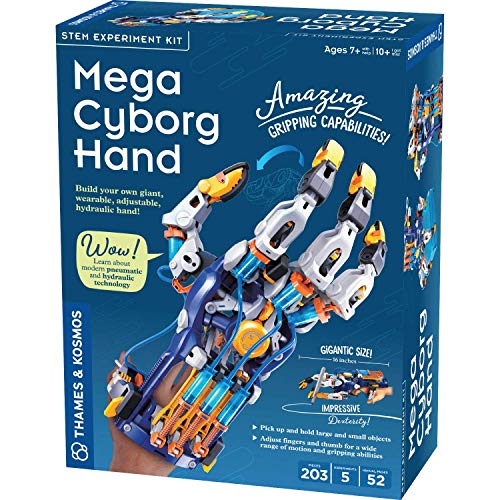 Thames & Kosmos Mega Cyborg Hand STEM Experiment Kit | Build Your Own GIANT Hydraulic Hand | Amazing Gripping Capabilities |Learn Hydraulic & Pneumatic Systems,Only $20.99