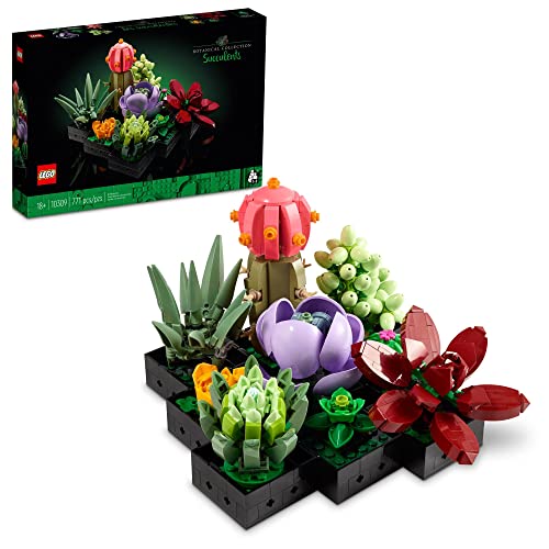 LEGO Succulents 10309 Plant Decor Building Set for Adults; Build a Succulents Display Piece for The Home or Office (771 Pieces), List Price is $49.99, Now Only $39.99