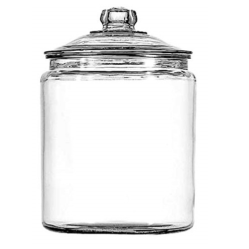 Anchor Hocking 2 Gallon Heritage Hill Glass Jar with Lid (2 piece, all glass, dishwasher safe), Now Only $13.97