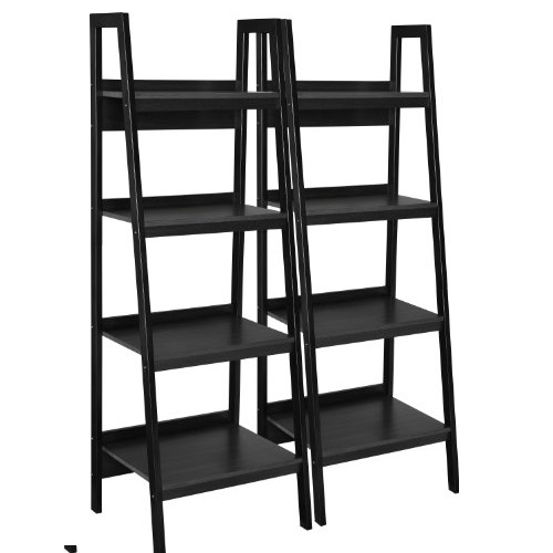 Ameriwood Home Lawrence 4 Shelf Ladder Bookcase Bundle, Black, List Price is $189.99, Now Only $61.5, You Save $128.49 (68%)