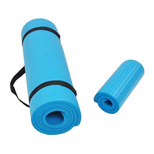 BalanceFrom GoYoga+ All-Purpose 1/2-Inch Extra Thick High Density Anti-Tear Exercise Yoga Mat and Knee Pad with Carrying Strap (Blue), List Price is $17.99, Now Only $9.25, You Save $8.74 (49%)