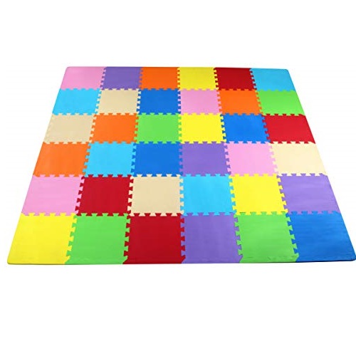 Balance From Kid's Puzzle Exercise Play Mat with EVA Foam Interlocking Tiles, 9 Colors (36 Tiles), List Price is $39.95, Now Only $17.17, You Save $22.78 (57%)