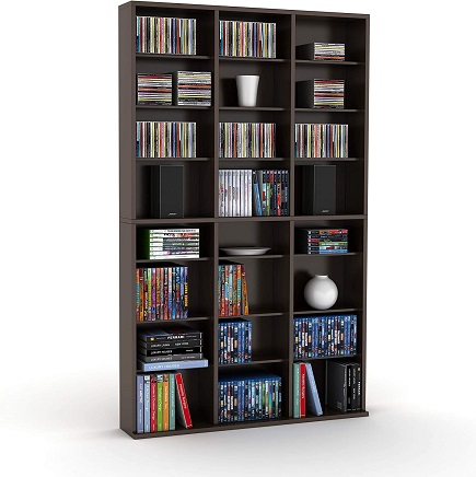 Atlantic Oskar 756 Media Storage Cabinet – Protects & Organizes Prized Music, Movie, Video Games or Memorabilia Collections, PN 38435713 in Espresso, List Price is $169.99, Now Only $44.57