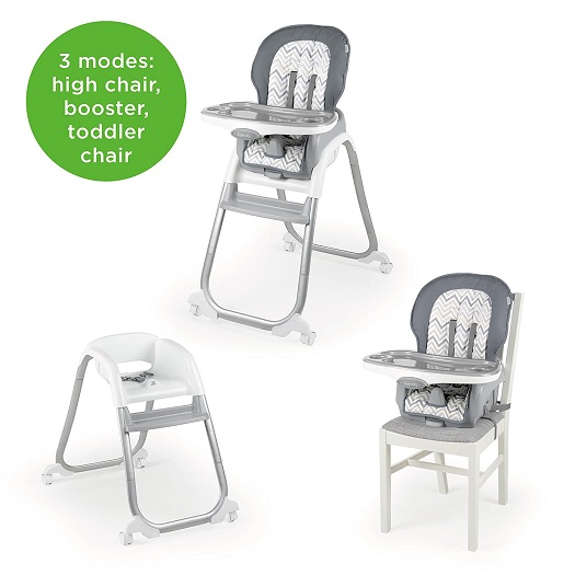 史低价！Ingenuity Trio Elite 3合1多功能儿童高脚餐椅，原价$109.99，现仅售$51.81，免运费！