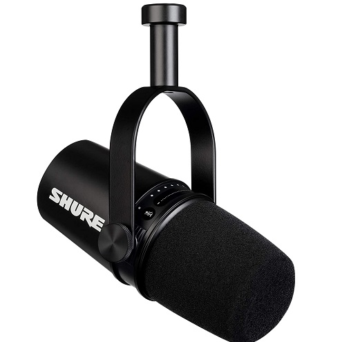 Shure MV7 USB Microphone for Podcasting, Recording, Live Streaming & Gaming, Built-in Headphone Output, All Metal USB/XLR Dynamic Mic, Voice-Isolating Technology, , only $224.00