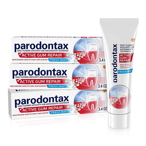 Parodontax 牙龈修复 护理 牙膏，3.4 oz/支，共3支，现点击coupon后仅售$13.12，免运费！