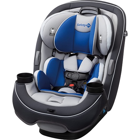 Safety 1st Grow and Go All-in-One Convertible Car Seat, Rear-facing 5-40 pounds, Forward-facing 22-65 pounds, and Belt-positioning booster 40-100 pounds, Carbon Wave, only $115.99