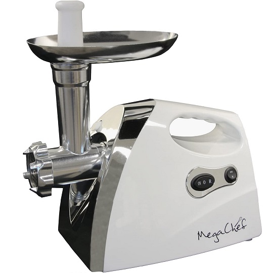 Megachef 1200 Watt Powerful Automatic Meat Grinder for Household Use, white (MG-650)， only $36.99