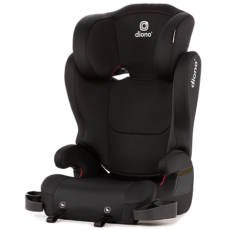 Diono Cambria 2 XL, Dual Latch Connectors, 2-in-1 Belt Positioning Booster Seat, High-Back to Backless Booster with Space and Room to Grow, 8 Years 1 Booster Seat, Black, only $85.00