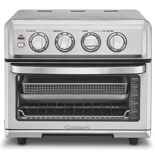Cuisinart Air Fryer + Convection Toaster Oven, 8-1 Oven with Bake, Grill, Broil & Warm Options, Stainless Steel, TOA-70, only $144.00