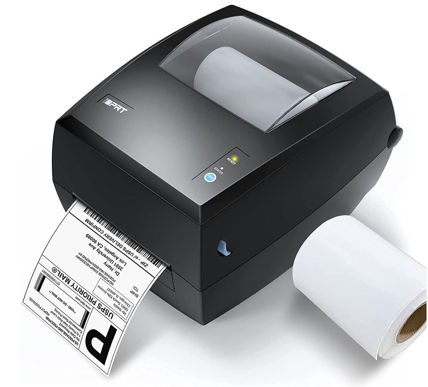 Thermal Label Printer - iDPRT Label Maker for Small Business & Shipping Packages, Built-in Holder Thermal Shipping Label Printer, Support 2