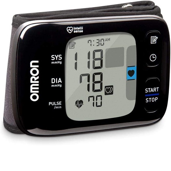 OMRON 7 Series Wireless Wrist Blood Pressure Monitor, Black, only $33.80