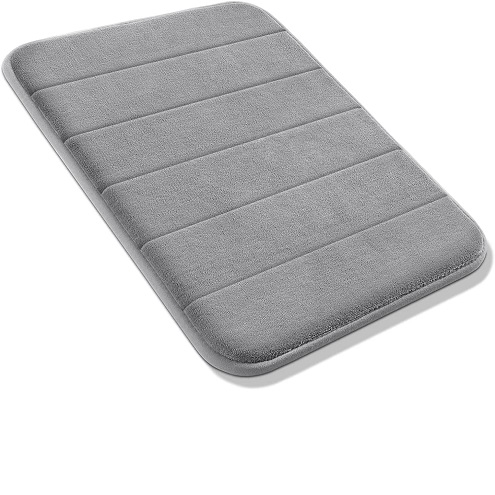 Yimobra Memory Foam Bath Mat Rug, 24 x 17 Inches, Comfortable, Soft, Super Water Absorption, Machine Wash, Non-Slip, Thick, Easier to Dry for Bathroom Floor Rugs, Grey, only $8.49