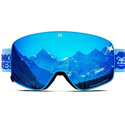 MONKEY FOREST Ski Goggles,Interchangeable Lens Anti-Slip Strap Snowboard Goggles, only $15.60