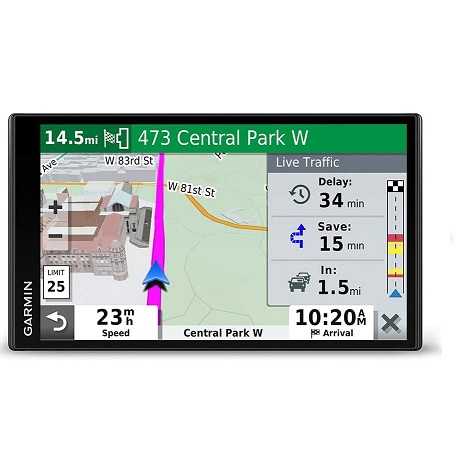 史低价！Garmin 佳明 DriveSmart 65 6.95吋 GPS导航仪，带终身地图更新和交通实况，原价$239.99，现仅售$161.48，免运费。