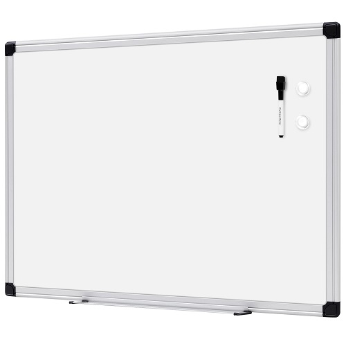 Amazon Basics Magnetic Dry Erase White Board, 24 x 18-Inch Whiteboard - Silver Aluminium Frame 18