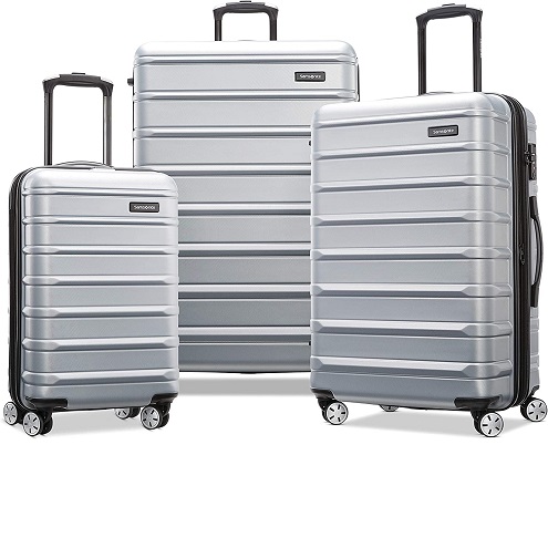 Samsonite Omni 2 Hardside Expandable Luggage with Spinner Wheels, Artic Silver, 3-Piece Set (20/24/28), List Price is $399.99, Now Only $209.35