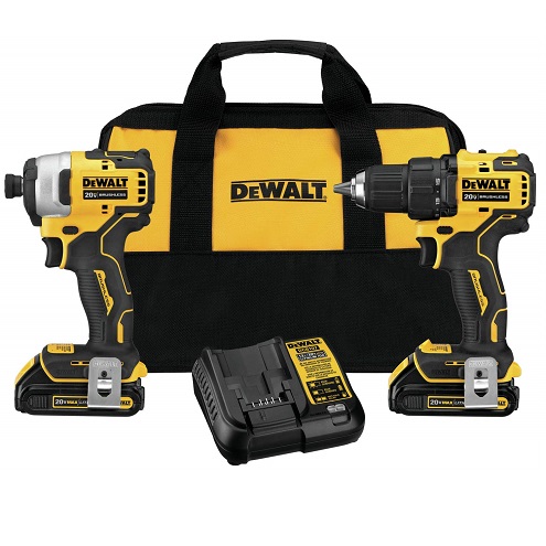 DEWALT ATOMIC 20V MAX* Cordless Drill Combo Kit , Compact (DCK278C2), Now Only $149