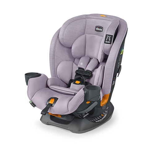 Chicco OneFit ClearTex All-in-One Car Seat, Rear-Facing Seat for Infants 5-40 lbs, Forward-Facing Car Seat 25-65 lbs, Booster 40-100 lbs, Convertible Car Seat | Lilac/Purple,  Only $179.98