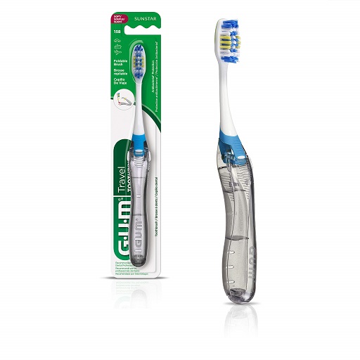 GUM Folding Travel Toothbrush with Antibacterial Soft Bristles (Pack of 6) 6 Brushes, List Price is $8.99, Now Only $7.21, You Save $1.78