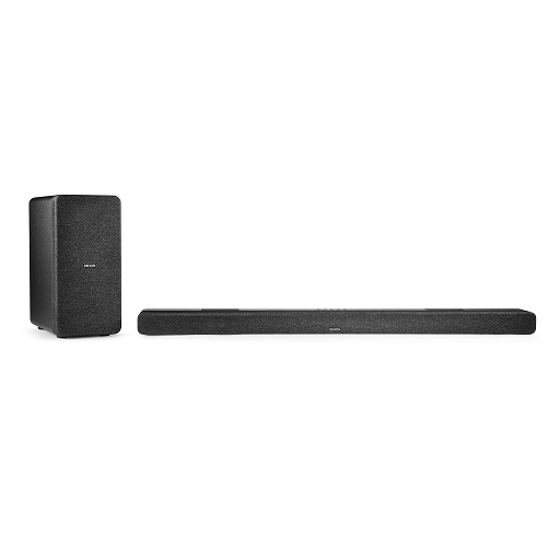Denon DHT-S517 Sound Bar for TV with Wireless Subwoofer (2022 Model), 3D Surround Sound, Dolby Atmos, HDMI eARC Compatibility, Wireless Music Streaming via Bluetooth, Only $399