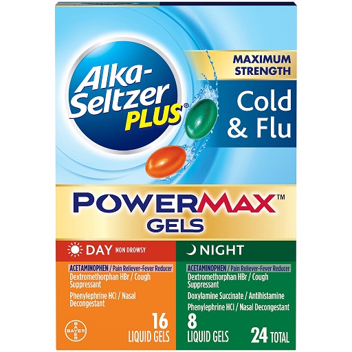 超赞！ Alka-Seltzer Plus感冒/流感 泡腾片，24片装，原价$11.49，现点击coupon后仅售$5.54，免运费