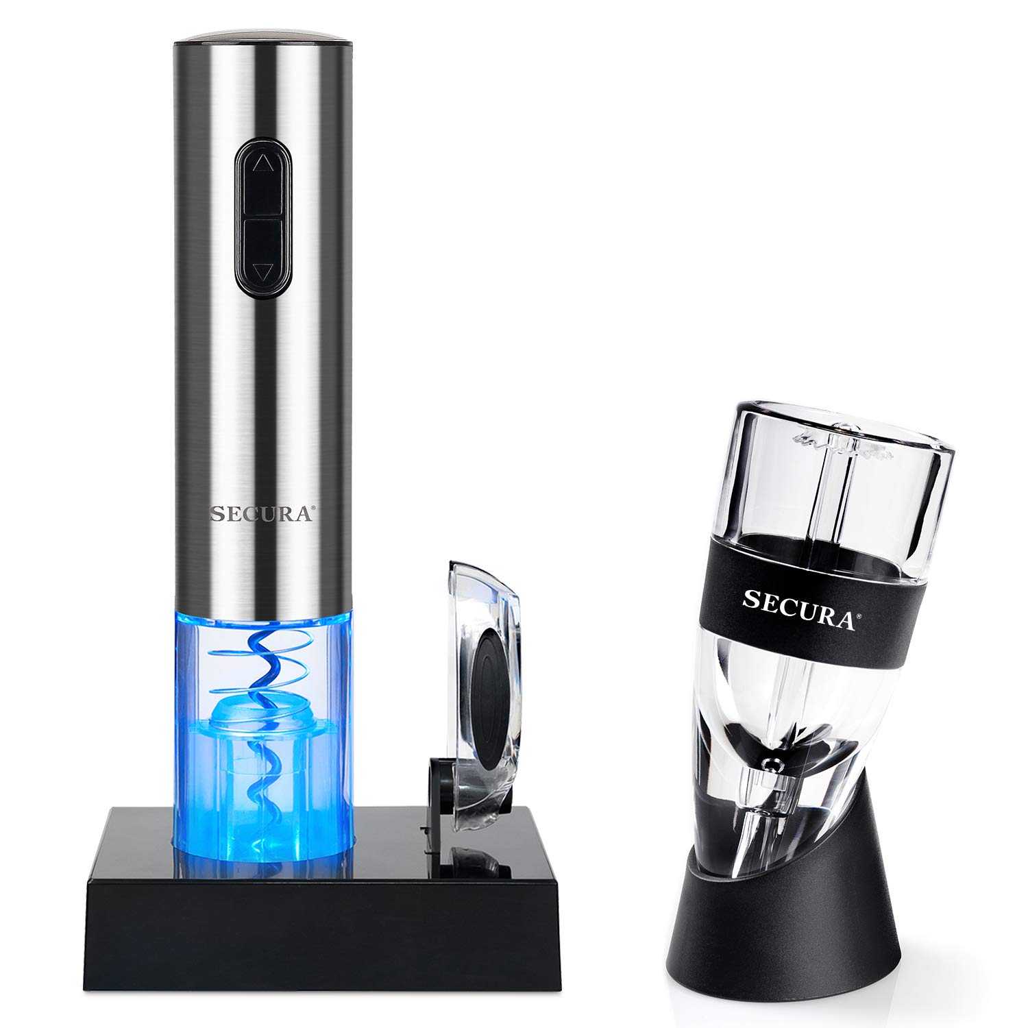 Secura Electric Opener, Foil Cutter, Wine Aerator, Automatic Electric Wine Bottle Corkscrew Opener Set, List Price is $59.99, Now Only $25.03