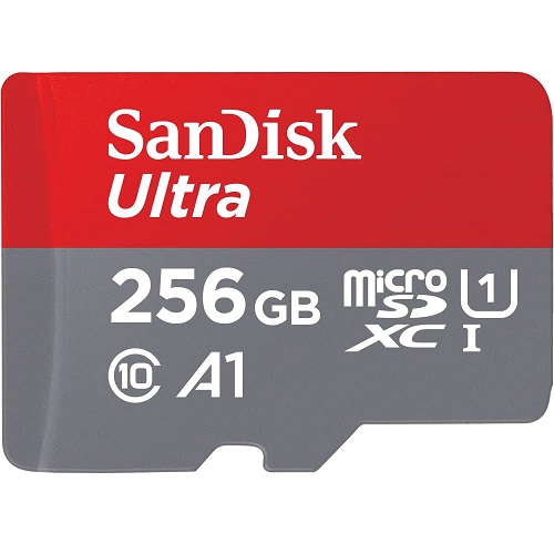 SanDisk 256GB Ultra microSDXC UHS-I Memory Card with Adapter - Up to 150MB/s, C10, U1, Full HD, A1, MicroSD Card - SDSQUAC-256G-GN6MA New Generation 256GB,  Only $19.99