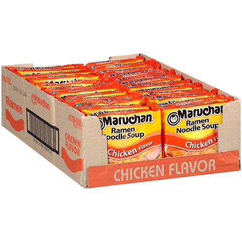价廉物美！Maruchan 速食 方便面，鸡肉味，3.0 oz/包，共24包，现仅售$6.56，免运费！