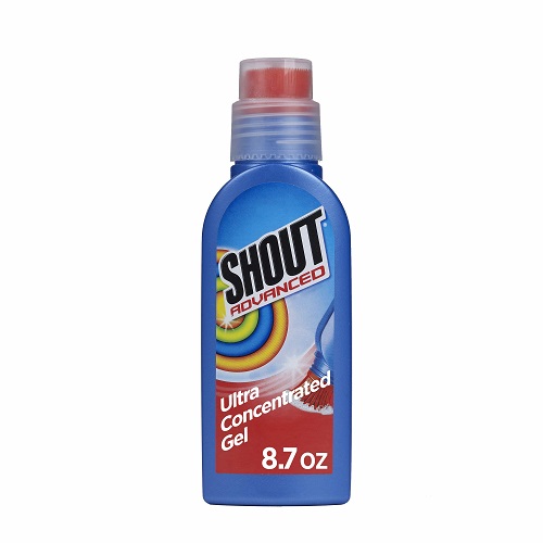 Shout Advanced Stain Remover for Clothes with Scrubber Brush, 8.7 oz Stain Remover Gel, Now Only $2.90