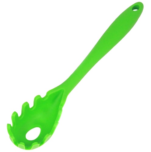 Chef Craft Premium Silicone Spaghetti/Pasta Fork, 11.5 inch, Green 11.5 inch Green, Now Only $4.91
