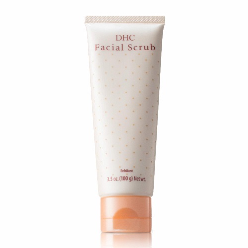DHC Facial Scrub, Gentle Exfoliating Scrub, Creamy Microbead-Free Cleanser, Smooth, Hydrating, Clearer-Looking Complexion, Ideal for All Skin Types, 3.5 oz. Net wt., List Price is $18, Now Only $6.59