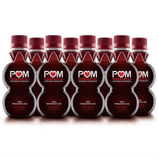 史低价！POM Wonderful 浓缩100%纯石榴汁，8 oz/瓶，共8瓶，原价$19.92，现仅售$12.00