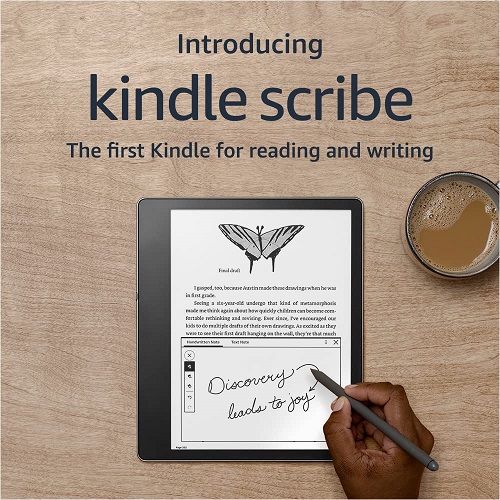 Introducing Kindle Scribe (16 GB), the first Kindle for reading and writing, with a 10.2” 300 ppi Paperwhite display, includes Basic Pen Basic Pen 16 GB Without Kindle Unlimited,Only $294.99