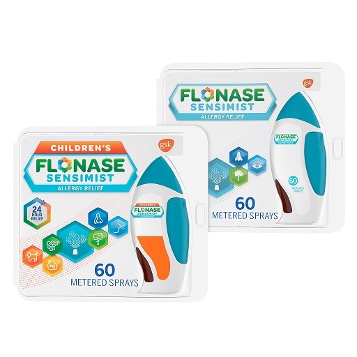Flonase Sensimist Allergy Relief Nasal Spray Non-Drowsy Allergy Medicine for Kids and Allergy Medicine for Adults, Gentle Mist Multipack - 120 Sprays Total (2 Bottles of 60 Sprays) Only $22.01
