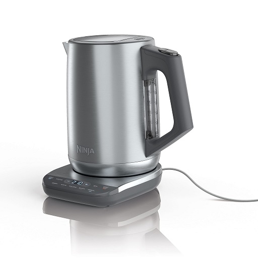 Ninja KT200 Precision Temperature Electric Kettle, 1500 watts, BPA Free, Stainless, 7-Cup Capacity, Hold Temp Setting, Silver, List Price is $89.99, Now Only $54.99, You Save $35
