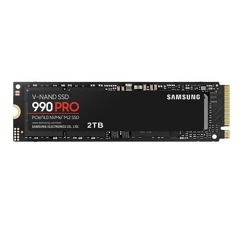 SAMSUNG 990 PRO SSD 2TB PCIe 4.0 M.2 Internal Solid State Drive, Fastest Speed for Gaming, Heat Control, Direct Storage and Memory Expansion for Video Editing, Heavy Graphics, MZ-V9P2T0B/AM,