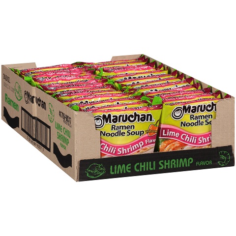 Maruchan Ramen Lime Chili Shrimp Flavor, 3.0 Oz, Pack of 24, Now Only $5.76