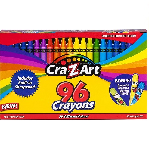 史低价！Cra-Z-Art 彩色蜡笔96件套，现仅售$4.97