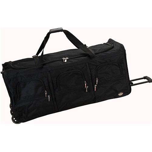 Rockland Rolling Duffel Bag, Black, 40-Inch 40-Inch Black, List Price is $140, Now Only $31, You Save $109