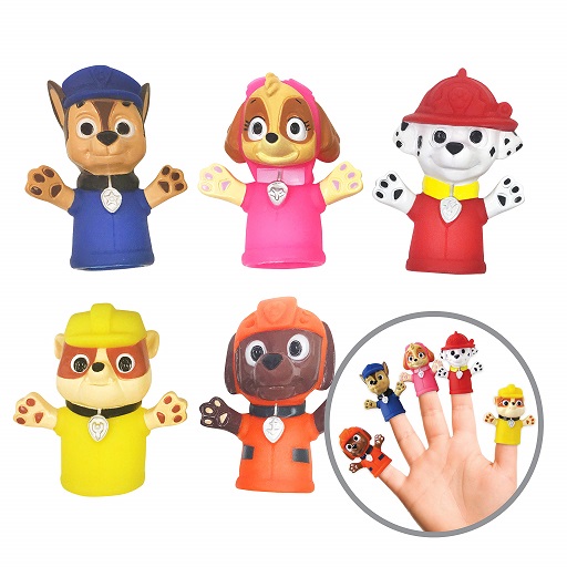 Ginsey Nickelodeon PAW Patrol Bath Finger Puppets, 5 Pc - Party Favors, Educational, Bath Toys, Story Time, Beach Toys, Playtime PP 5 Piece Set, Now Only $6.99