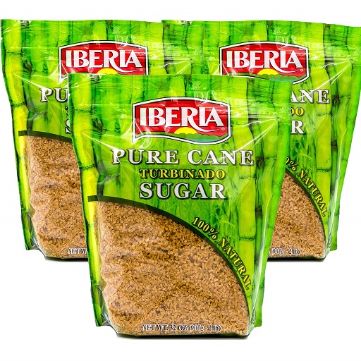 史低价！Iberia 纯蔗糖 原糖，2磅/袋，共3带，现仅售6.36，免运费！